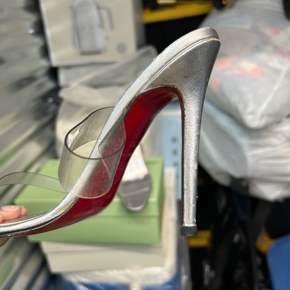 Christian Louboutin 100mm Just Nothing double-strap sandals - Picture 6 of 9